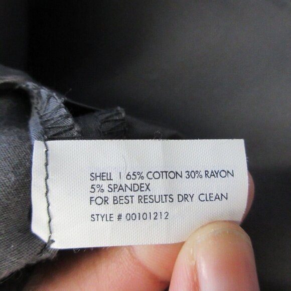 Club Monaco Capri Pants Women 6 Black Cotton Blend Mid Rise Cropped Casual 314 - Picture 4 of 10